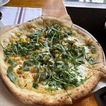 La Bicyclette - Squash & speck pizza (no speck) - French Near Me - Carmel, California La Bicyclette - Squash & speck pizza (no speck) - French Near Me - Carmel, California