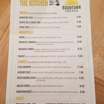 Boomtown Coffee - Treats menu - Cafes Near Me - Houston, Texas
