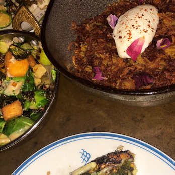 Byblos Miami - Bronzino, Brussels sprouts,  Mejadra rice - Mediterranean Near Me - Miami Beach, Florida