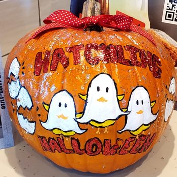 Raising Cane's Chicken Fingers - "Hatchling Halloween" Cute pumpkin decoration! - Chicken Shop Near Me - Ceres, California Raising Cane's Chicken Fingers - "Hatchling Halloween" Cute pumpkin decoration! - Chicken Shop Near Me - Ceres, California