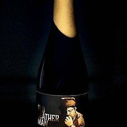 Lasting Brass - Old Leather Man - imperial stout aged in Buffalo Trace bourbon barrels featuring Waterbury's mysterious leather man