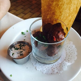 Roost - Smoked salmon hush puppies were great, although there was not a ton of salmon - New American Near Me - Houston, Texas Roost - Smoked salmon hush puppies were great, although there was not a ton of salmon - New American Near Me - Houston, Texas