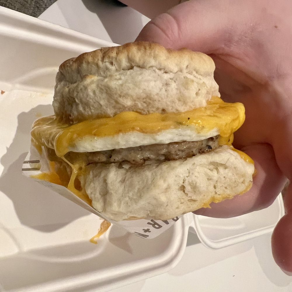 Sausage Egg and Cheese Biscuit