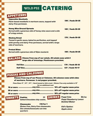 Menu photo 3 Wild Pie Jacksonville, FL