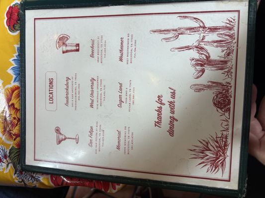 Menu photo 1 Los Tios Fredericksburg, TX