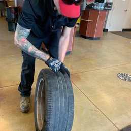 Showing me how awful the tires on my Turo rental were.