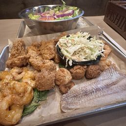 Sampler platter and Brutus Salad Sampler platter and Brutus Salad