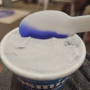 Cosmic Ice Cream - Lavender Honey with a Comsic spoon (temperature sensitive) - Ice Cream & Frozen Yogurt Near Me - Webster, Texas Cosmic Ice Cream - Lavender Honey with a Comsic spoon (temperature sensitive) - Ice Cream & Frozen Yogurt Near Me - Webster, Texas