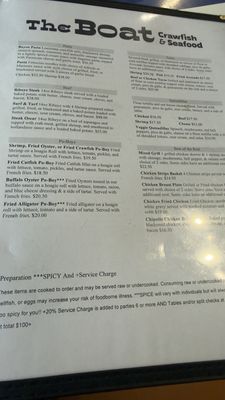 Menu photo 2 The Boat Austin, TX