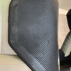 The Detail Shop - Wet carpet underneath the floor mats.