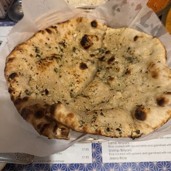 Nirvana Indian Restaurant - Garlic Naan - Indian Near Me - Corvallis, Oregon