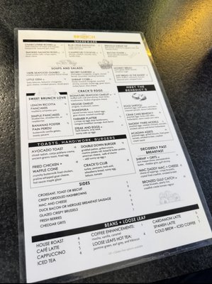 Menu photo 7 Crack'D Brunch New Orleans, LA
