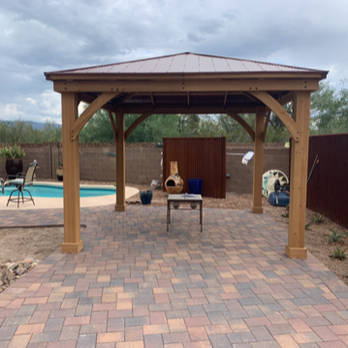 Happy Installs - Outstanding - I'll probably get a larger table, but we love the gazebo install.  Nice work. - Handyman Near Me - Tucson, Arizona