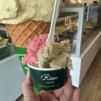 Ricco Gelato - Pistachio and strawberry - Gelato Near Me - Ladera Ranch, California Ricco Gelato - Pistachio and strawberry - Gelato Near Me - Ladera Ranch, California