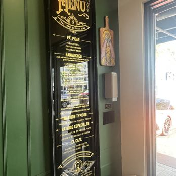Sanguich - Concise menu - Cuban Near Me - Miami, Florida