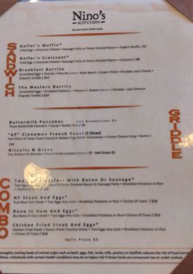 Menu photo 2 Nino's Kitchen Las Vegas, NV Menu photo 2 Nino's Kitchen Las Vegas, NV