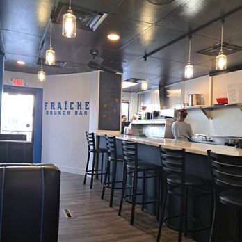 Fraîche Brunch Bar - Front door and kitchen/bar - Breakfast & Brunch Near Me - Cleveland Heights, Ohio