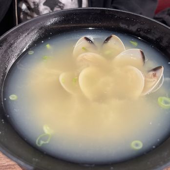 Waka Sakura - Miso soup with Clams - Conveyor Belt Sushi Near Me - Irvine, California Waka Sakura - Miso soup with Clams - Conveyor Belt Sushi Near Me - Irvine, California