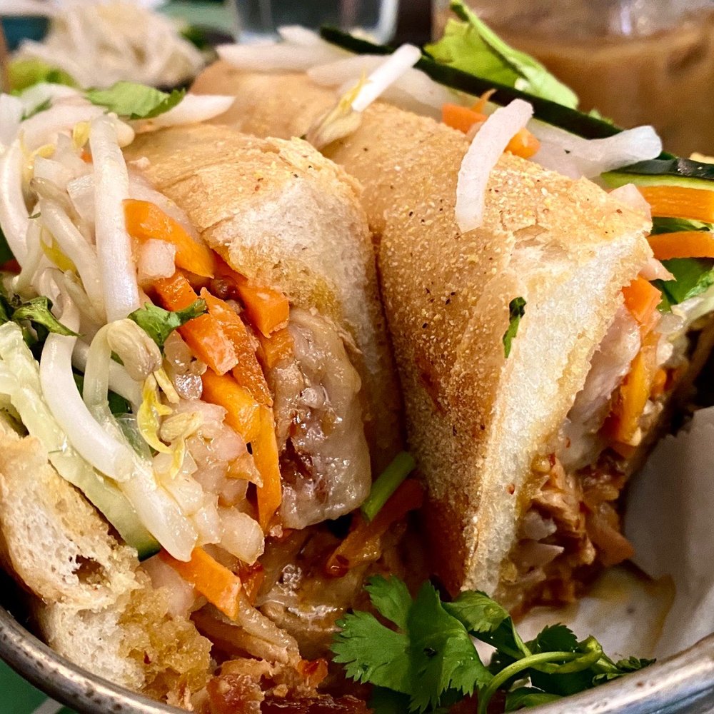 Ginger and Lemongrass - Glazed Pork Belly Sandwich - Vietnamese Near Me - Whitestone, New York Ginger and Lemongrass - Glazed Pork Belly Sandwich - Vietnamese Near Me - Whitestone, New York