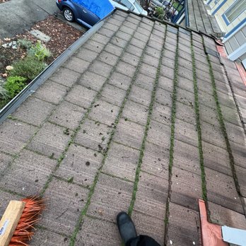 A-1 Power Wash - Removing moss from the tile roof helps prolong the effectiveness and lifespan of your roof. - Pressure Washers Near Me - Santa Rosa, California