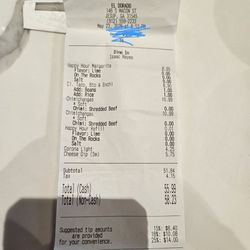 El Dorado Mexican and Japanese Cuisine - By today's standards this place is cheap.