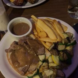 The Butter Run Saloon - I got the hot roast beef sandwich. Not exactly what I excepted but tasted Good quality meat and the gravy was super hardy and amazing.