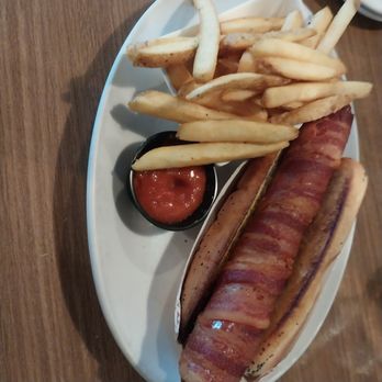 Slater's 50/50 - They call this a hot dog? It's huge! I loved it. - Burgers Near Me - Las Vegas, Nevada