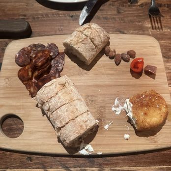 Bocado Tapas Wine Bar - 2 Pieces Charcuterie Board (Contains nuts) - Wine Bars Near Me - Worcester, Massachusetts