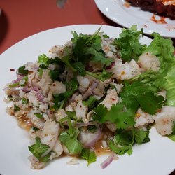 Sokha Phnom Penh Noodle House - Fish salad. It's like fish, but larb