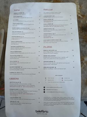 Menu photo 5 Teleferic Barcelona San Diego, CA Menu photo 5 Teleferic Barcelona San Diego, CA