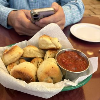 Napoli's Italian Restaurant - Bread knots with marinara - Italian Near Me - Amarillo, Texas Napoli's Italian Restaurant - Bread knots with marinara - Italian Near Me - Amarillo, Texas