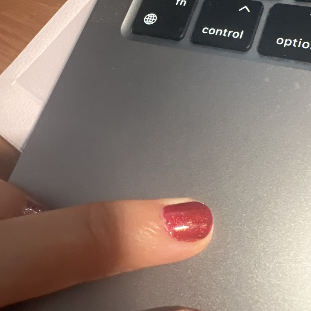 Queen’s Nail And Spa - It's hard to see in the photo but it's also uneven along the edges and is starting to peel - Nail Salons Near Me - Queens, New York