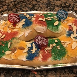 a colorful cake on a tray a colorful cake on a tray