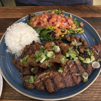 Lume Asian Fusion - Combo plate - short ribs and bulgogi with rice and salad. The dressing tastes mustard based, maybe? - Asian Fusion Near Me - Manassas, Virginia Lume Asian Fusion - Combo plate - short ribs and bulgogi with rice and salad. The dressing tastes mustard based, maybe? - Asian Fusion Near Me - Manassas, Virginia