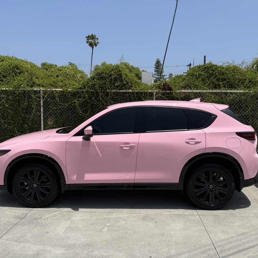 G5 Tint Shop - Mazda in PPF Love Pink - Home Window Tinting Near Me - Pasadena, California G5 Tint Shop - Mazda in PPF Love Pink - Home Window Tinting Near Me - Pasadena, California