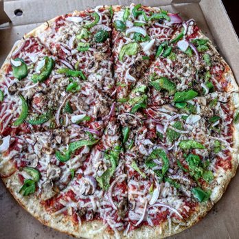 Pizzatown - Vegan cheese, green peppers, mushrooms and onions. - Pizza Near Me - Bridgewater, Nova Scotia Pizzatown - Vegan cheese, green peppers, mushrooms and onions. - Pizza Near Me - Bridgewater, Nova Scotia