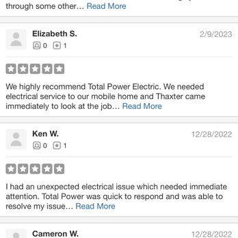 Total Power Electric - Customer Review Spotlight - Electricians Near Me Total Power Electric - Customer Review Spotlight - Electricians Near Me