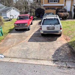MMM Pressure - Before driveway cleaning