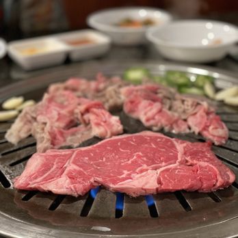 Pine Tree Korean BBQ Restaurant - steak on a grill - Korean Near Me - Northridge, California Pine Tree Korean BBQ Restaurant - steak on a grill - Korean Near Me - Northridge, California