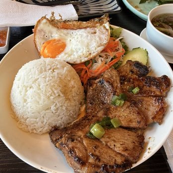 Ngon Yummy - 47. Grilled Pork Chop with Rice / Com Suon Nuong - Vietnamese Near Me - Artesia, California