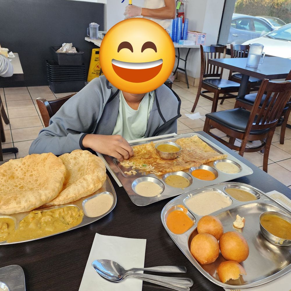 UlavacharU Tiffins - Feasting as always *LOL* Rava Dosa and Poori. His favorites. - Indian Near Me - Santa Clara, California UlavacharU Tiffins - Feasting as always *LOL* Rava Dosa and Poori. His favorites. - Indian Near Me - Santa Clara, California