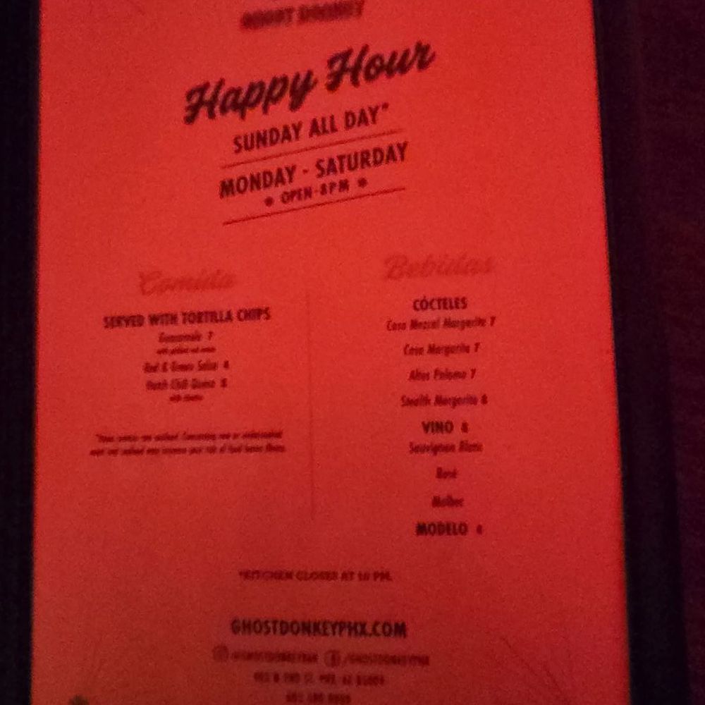 Ghost Donkey - Menu - Mexican Near Me - Phoenix, Arizona Ghost Donkey - Menu - Mexican Near Me - Phoenix, Arizona