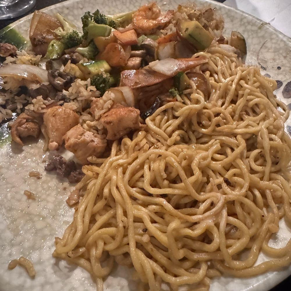 Hibachi with noodles Hibachi with noodles