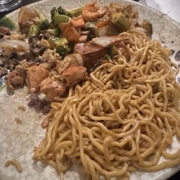 Hibachi with noodles