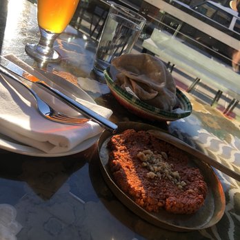 Mamnoon - Muhammara and a 961 beer - Lebanese Near Me - Seattle, Washington
