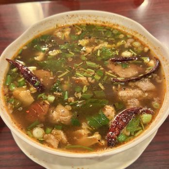 The Original Sab-E-Lee - Spicy Beef & Tendon Soup () - Asian Fusion Near Me - San Diego, California