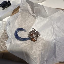 Nevada City Crystal and Glass - Glass South Pacific fishing hook