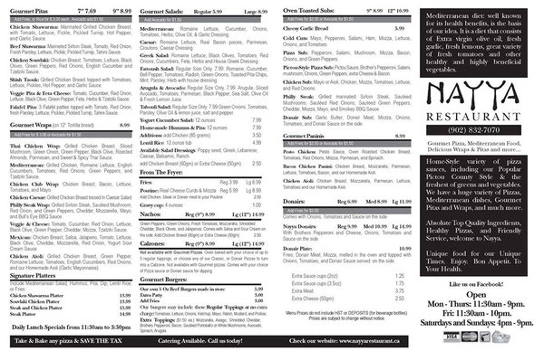 Menu photo 2 Nayya Restaurant Bedford, NS