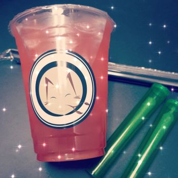 MewTea Cafe - Green Tea Strawberry w/ Aloe Vera. - Bubble Tea Near Me - Garden Grove, California MewTea Cafe - Green Tea Strawberry w/ Aloe Vera. - Bubble Tea Near Me - Garden Grove, California