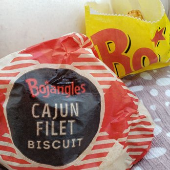Bojangles - cajun filet biscuit and hash browns - Fast Food Near Me - Whitsett, North Carolina